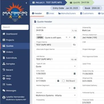 Electrical Quotation software MultiMicro systems home