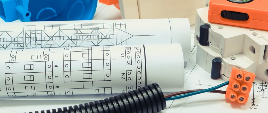 Electrical plan and components for electrical installation